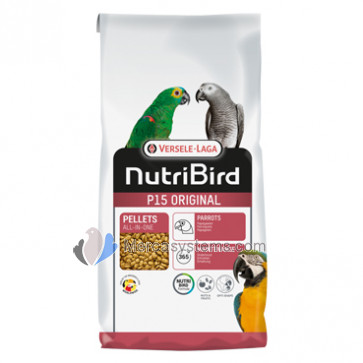 NutriBird P15 Original 10kg (balanced complete maintenance food for parrots) 