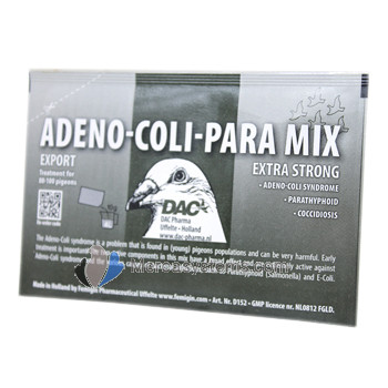 DAC Adeno-Coli-Para Mix 10g sachet (3 in 1 extra-strong treatment). For Pigeons and Birds