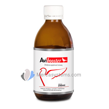 Pigeons products: AviMedica AviBooster 250ml, (top premium energy booster). For Racing Pigeons