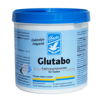 Backs Glutabo 500 gr. (glucose sugar, strengthen with vitamins, trace elements and electrolytes). Fast recovery 