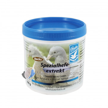 Productos para palomas y pájaros: Backs Spezialhefe-extrakt 300 gr, (extracto de levadura especial). 