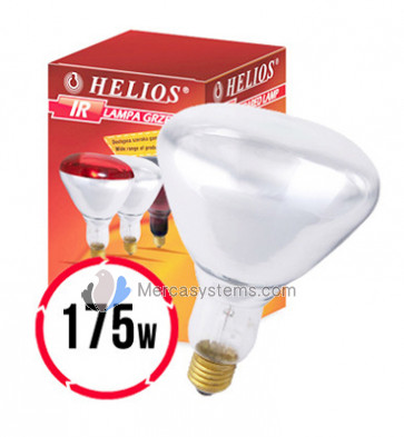 Helios Infrared White Lamp 175W (Lámpara blanca infrarroja calentadora especial para la cría) 