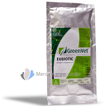 GreenVet Eubiotic 500gr, (enriched probiotic). For Pigeons and Birds
