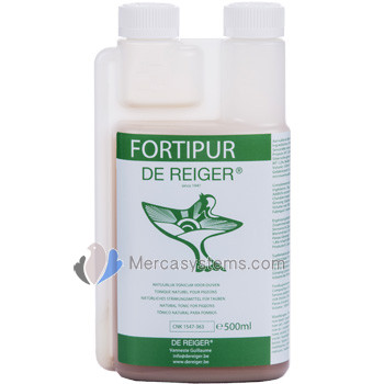 DE Reiger Fortipur Plus 500ml (disinfecting and energy tonic). Racing Pigeons Products