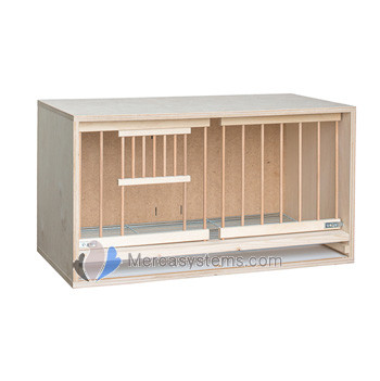 Strong Plywood Nest Box, with wooden bars and grid. For Pigeons 