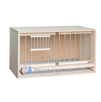 Strong Plywood Nest Box, with aluminum bars and grid. For Pigeons 