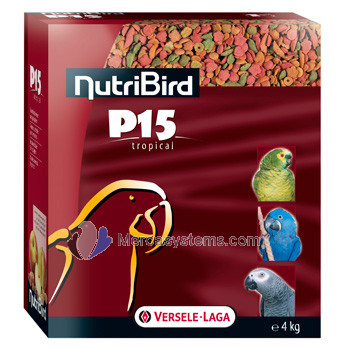 NutriBird P 15 Tropical 4kg (balanced complete maintenance food for parrots)