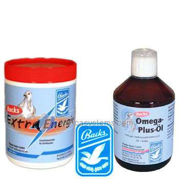 Pigeons products: Saving Pack: Backs Extra Energy + Omega Plus Oill, the perfect combination