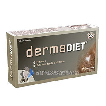 Pharmadiet Dermadiet 60 pills, supplement for healthy skin maintenance. Dogs