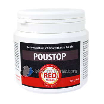 The Red Pigeon Poustop 300 gr, (spectacular product, 100% natural,  against fleas and lice.).