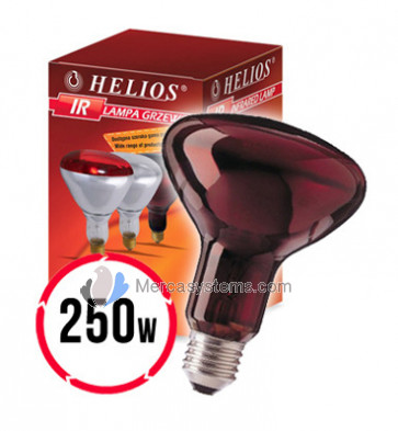 Helios Infrared Red Lamp 250W (Red Infrared heating lamp for breeding) 
