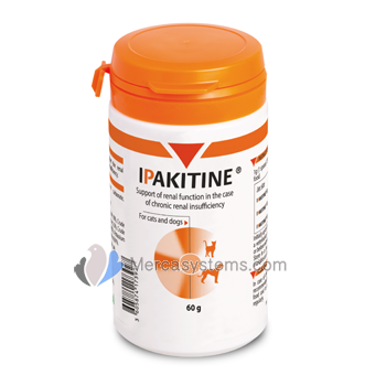 Vetoquinol Ipakitine 60gr (nutritional supplement for chronic renal failure). For dogs and cats.