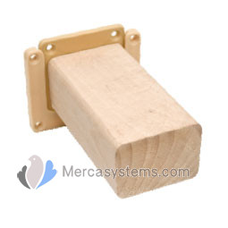 Wooden Resting Perch (7 cm wide), very strong, with fixing to the wall included.