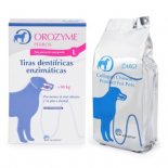 Ecuphar Orozyme Strips "L", 7 strips (to prevent the formation of dental plaque or tartar). For dogs.