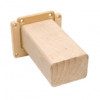 Wooden Resting Perch (5.5 cm wide), very strong, with fixing to the wall included.